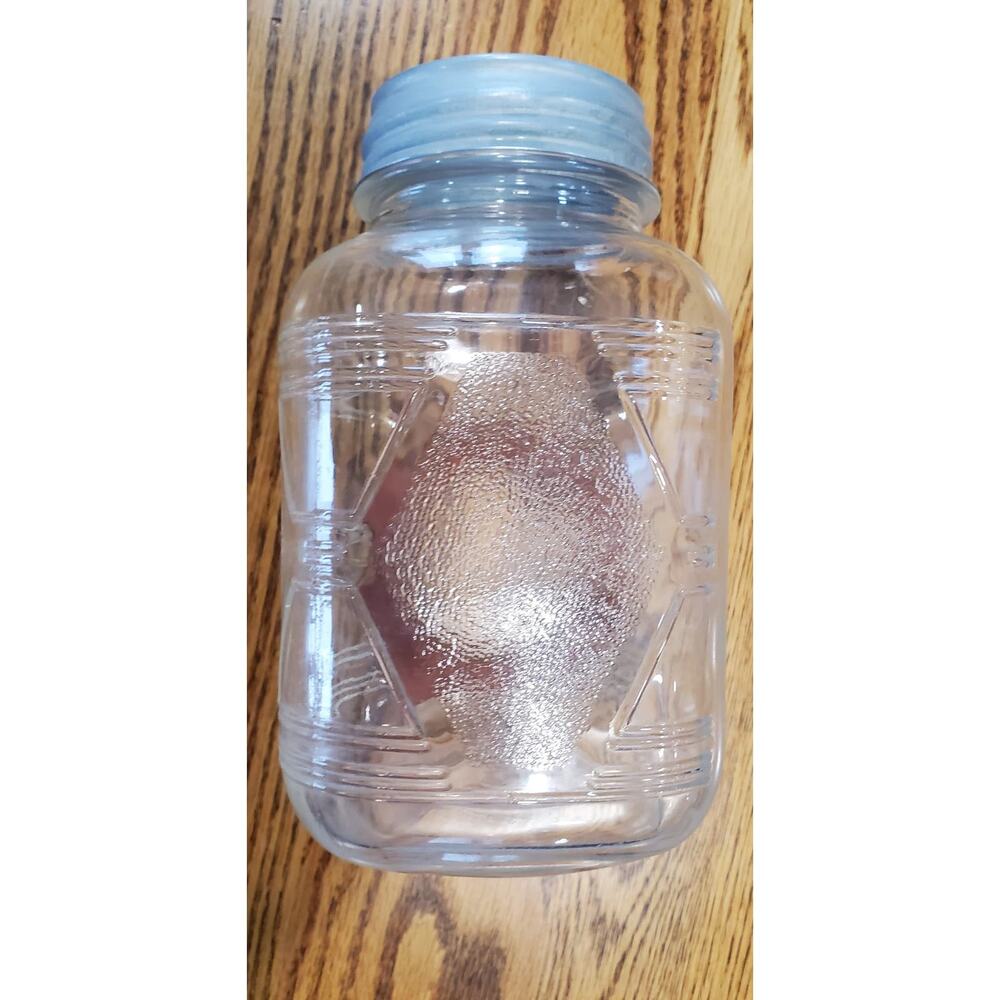Antique Rare Coffee Jar Art Deco Made by hazel atlas with lid 40